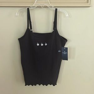 Kids Abercrombie black tank and adjustable straps - NWT size 11/12